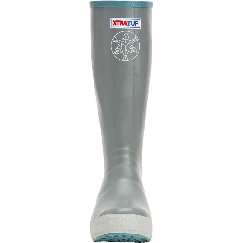 Xtratuf Women's 15 Inch Salmon Sisters Legacy Boot, Gray/Sand Dollar,