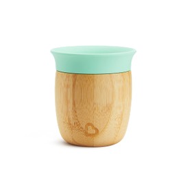 Munchkin Sippy Cup Bambou Open Cup, Baby & Toddler Drinking Cup for 6 Months & Over, Bamboo Sippy Cup, BPA Free Weaning Cup for Kids & Babies, 360 Cup Design - 5oz/ 150ml
