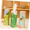 CHILDWEET 6 Tubes Car Tissue Cylinder Cartoon Pattern Tissue Boxes