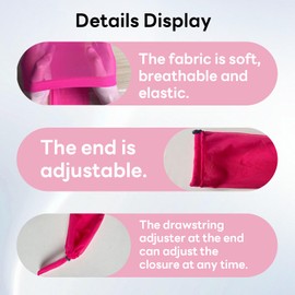 Eagyrosi 1pc Hairweave Sleeve for Locs, Crochet Braid Wig Cap - Soft, Lightweight and Long-Lasting, Gift for Black Woman, 3 colors (Pink)