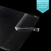 Golden State Art, 100 Pack 6X6 Clear Bags for Mats,