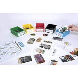 EDUCATIONAL ADVANTAGE Kids Recycling Game in Multicolored - Learning Sorting Toy with 30 Cards - 5+ Years