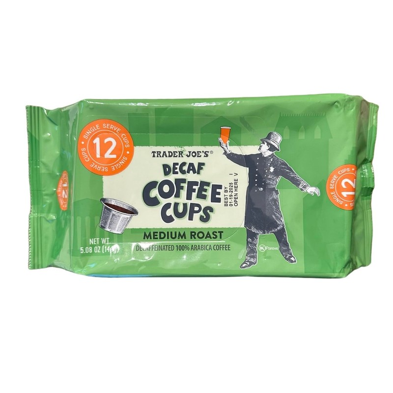 Trader Joe's Decaf 100% Coffee, Medium Roast, 1 Box of