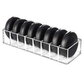 ColorfylCoco Cosmetic Storage, Eyeshadow Case, 8 Compartments, Acrylic Case, Lip Holder, Lipstick Holder, Makeup Box, Clear Case, Lipstick, Drawer, Storage Stand,