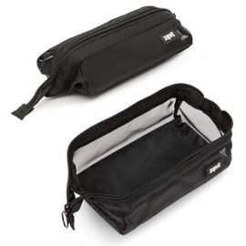 ZIPIT Mesh Pencil Case | Large Capacity Pencil Pouch | Pencil Bag for School, College and Office (Black)