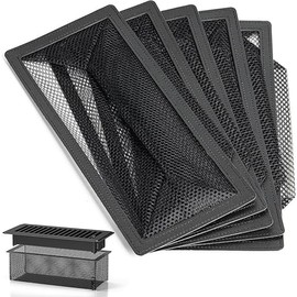 Takelablaze Floor Register Cover Trap 4 x 10 Inch Air Vent Cover Screen for Home Air Vent Filters Floor Vent Mesh Filters Net Trap for Catching Dust Debris Hair Food, 6Pcs