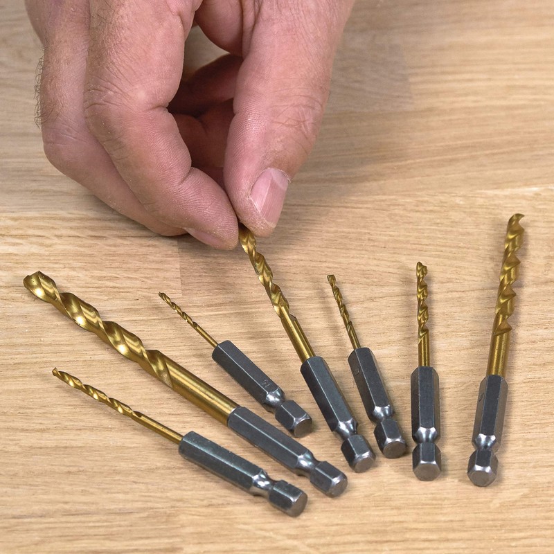 Trend Snappy 7-Piece Metric Hex Drill Set, Suitable for Metal,