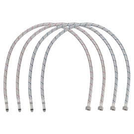 uxcell 39 Inch Long Faucet Supply Line Connector, 4pcs G3/8 Female Compression Thread x M10 Male Connector Braided 304 Stainless Steel Water Supply Hose Line