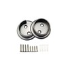 QCAA Heavy Duty Solid Metal Closet Rod Socket Set, 1-3/8'',