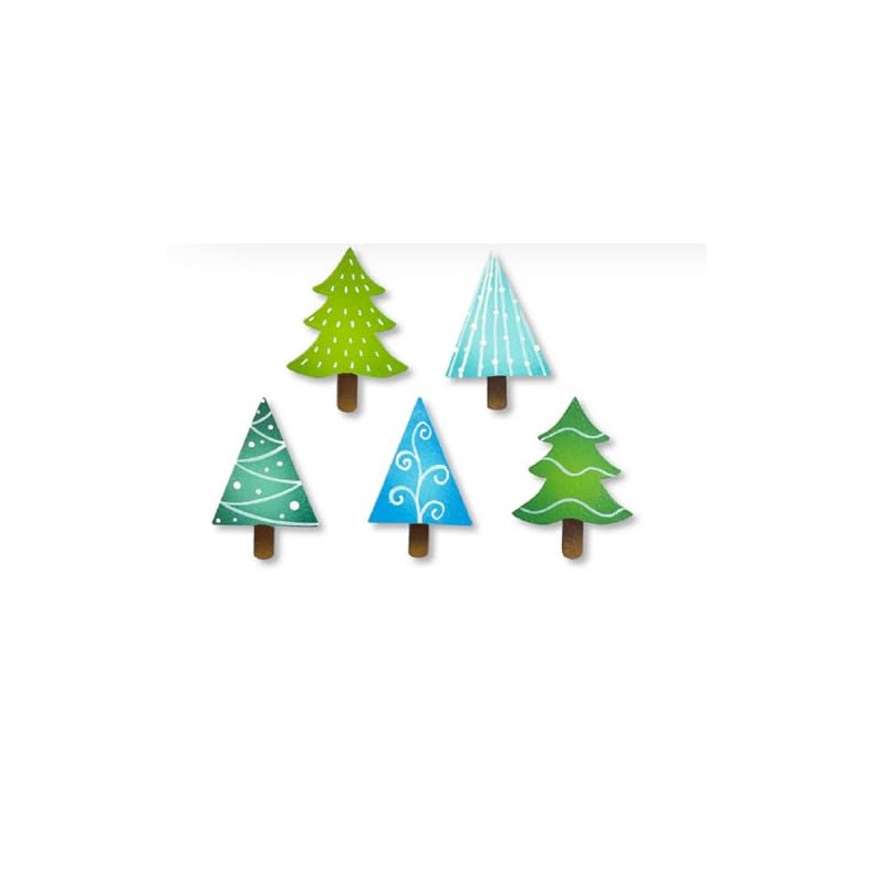 Roeda Brighten Your Life 14738m Colorful Winter Tree Set of