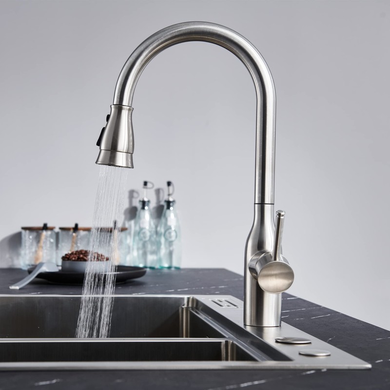 TIORIY Pull Down Kitchen Sink Faucet Spray Head Replacement with