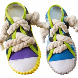 Zapato de Juguete para Perro con Sonido Chirriante, Muela Dental Duradera para Masticar, Resistente para Perros Medianos y Grandes, Alivia la Dentició