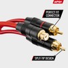 Install Link Audio Cable RCA for Subwoofer or Stereo Cable,