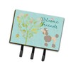 Caroline's Treasures Welcome Friends Chocolate Poodle Wall Hook, Triple