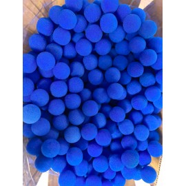 HEE Magic Soft Sponge Ball Close-up Magic Stage Trick Props 50 Pieces (Blue, 2.5cm)