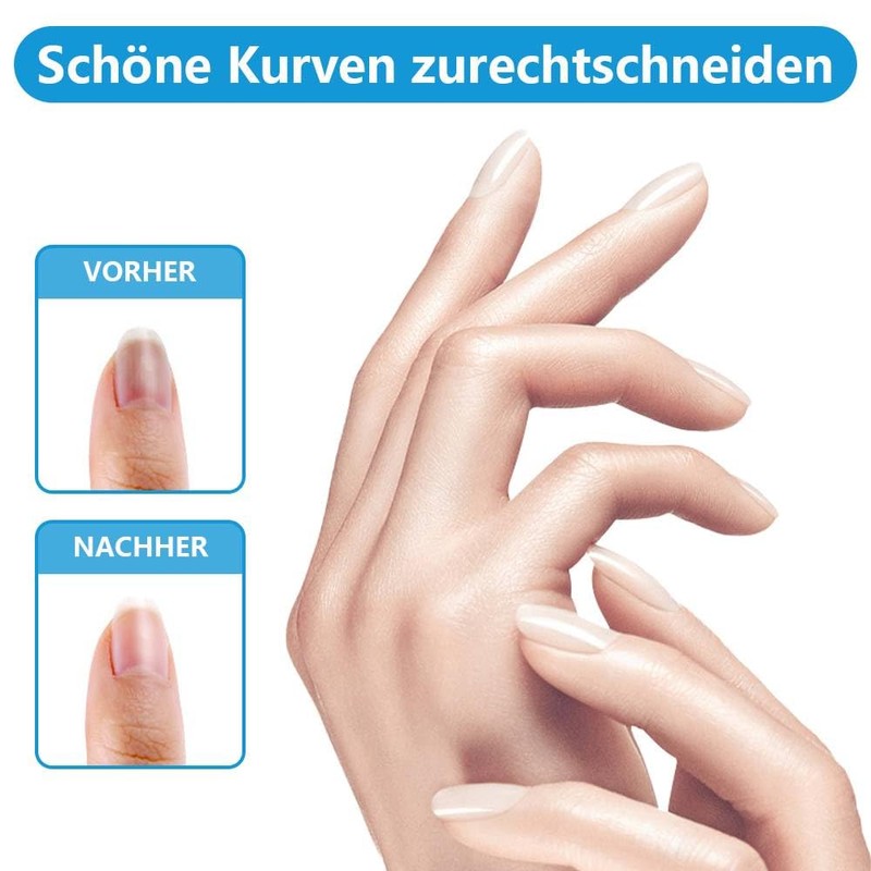 Funalix Nagelfeilen, 12 Stück doppelseitige Schmirgelbretter Nagelfeilen, Nagelstyling-Werkzeuge, waschbares Nagelfeilen-Set,