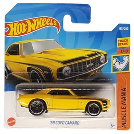 Hot Wheels - ´69 Copo Camaro - Muscle Mania 2/10 - HCX82 - Short Card - Track Stars - Yellow - Mattel 2022