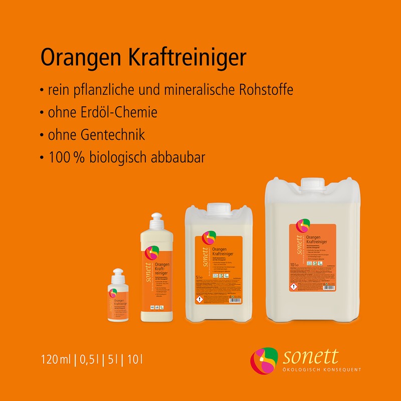 SONETT Orange Power Cleaner in Various Sizes DE4055 500 ml