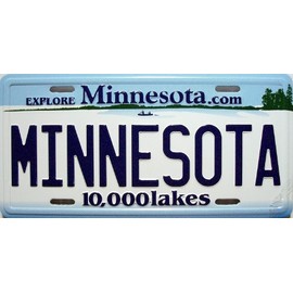 Minnesota State License Plate Novelty Fridge Magnet