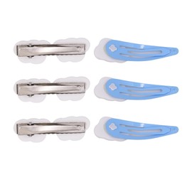 6PCS Clouds Hair Clips for Women Girls Bangs Side Hair Barrettes Cute Hair Accessories(3PCS Duckbill Hairpins,3PCS Snap Hair Clips)