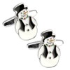 スノーマン 雪だるま カフス カフスボタン カフリンクス n02158