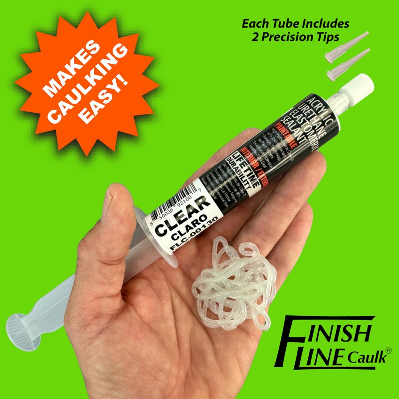Finish Line Caulk – Acrylic Urethane Elastomeric Sealant – Pre-Filled