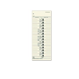 TOPS - Acroprint, Cincinnati, Lathem, Simplex, Stromberg Time Card 3 1/2 x 9, 500/Box 1256 (DMi BX