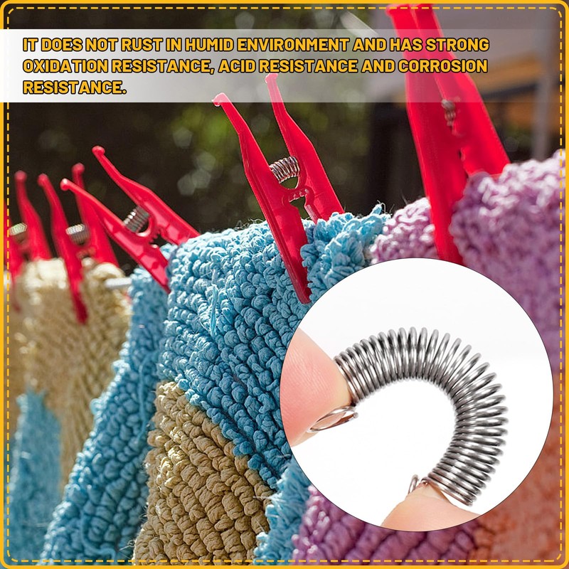 Mardatt 60Pcs 12 Sizes Stainless Steel Extension Springs Kit, Extension
