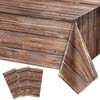 YYBD 3Pcs Wood Grain Table Decor Light Brown Wood Grain