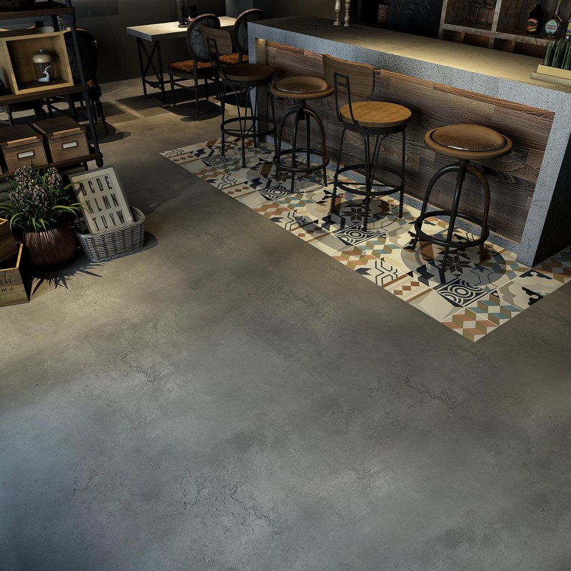 3yecao 24"×354" Dark Grey Black Vinyl Flooring Sticker