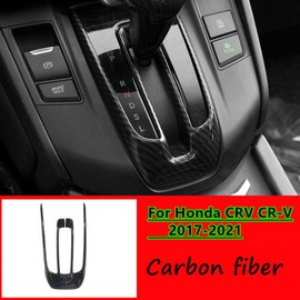 fitfoyo Gear Shift Panel Cover Trim for 2017 2018 2019 2020 2021 Honda CRV CR-V ABS Carbon Fiber Style