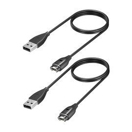 Yaekea Compatible for Garmin Watch Charger Cable USB Charging Cable for Garmin Instinct/Forerunner/Fenix/Vivoactive/Venu/Vivosmart - 2Pack 3.3FT(1M)