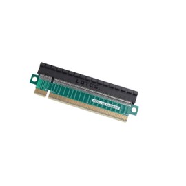 ELFJMZP PCIe 5.0 X16 Extender Riser Card - Ultra Slim 3cm Height, 10cm Length, 4-Layer Gold-Plated PCB, Reinforced Black Slot with Dust Cover, for GPU/Mining/AI Computing Card