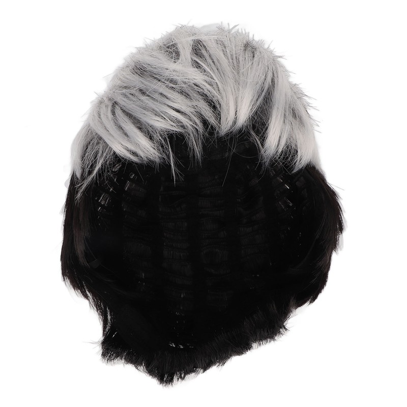 Men Wig Heat Resistant Short Grey Layered Airy Natural Stylish
