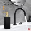 GMISUN Gold Soap Dispenser, Black Soap Dispenser Bathroom with Stainless