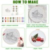 INFUNLY 6 PCS Christmas Embroidery Kits for Beginners DIY Cross