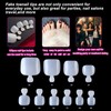 SAIPOM 100 Pieces Fake Toenails Full Cover False Toe Nail