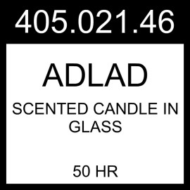 IKEA ADLAD Scented Candle In Glass Scandinavian Woods/white  50 hr 405.021.46