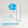 100 x Plastic Test Tubes With Natural Cork, High-quality, 100