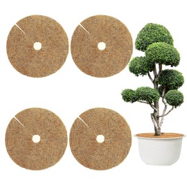 Tarocat Pack of 4 30 cm Coconut Mats, Coconut Fibre Mat, Coconut Plant Protection, Winter Protection, Coconut Disc for Plants, Sustainable Plant Protection, Frost Protection, Cold Protection,