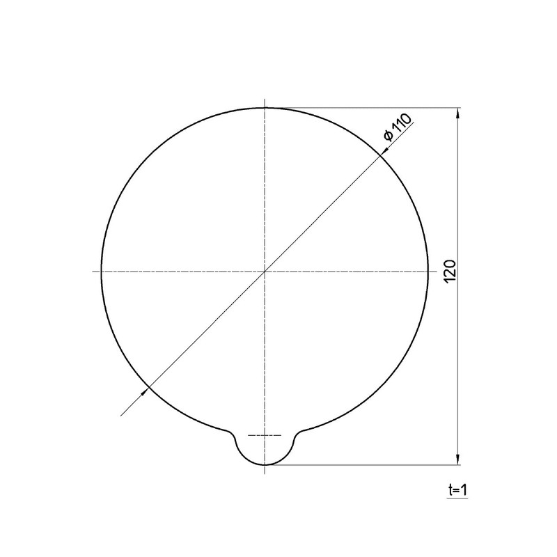 SANEI PP780-110 Super Auxiliary Plate for Suction Cups, Diameter 4.3