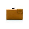 C-secure Card Holder in Mustard Brown Italian Leather RFID NFC