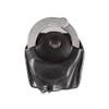 Aker Leather 506 Handcuff Case, Open Top, Black, Plain