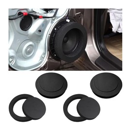 Osilly 4 Pcs 6.5" Foam Speaker Enhancer, Car Door Foam Speaker Rings Blocker, Self Adhesive Soundproof Sponge Kit, Bass Blocker Pad with High Rebound for Stereo Audio Speaker