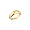 Gold&Dear 14KGP Bold Wave Ring White Gold L (No. 13)