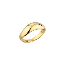 Gold&Dear 14KGP Bold Wave Ring White Gold L (No. 13) / 골드앤디어 14KGP 볼드 웨이브 반지 화이트골드  L(13호)