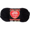 Red Heart Chunky Soft Yarn-Black