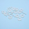 Unbranded 925 Sterling Silver OT Clasp Size 11x17mm 2 Sets