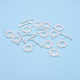 Unbranded 925 Sterling Silver OT Clasp Size 11x17mm 2 Sets Per Bag
