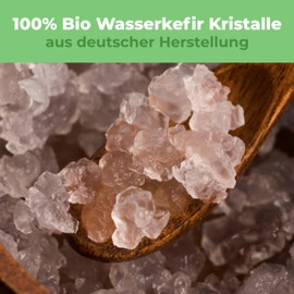 Curly Superfood Water Kefir Crystals Organic 30 g – Especially Easy to Make Fresh Water Kefir (Infinite Much) Includes Success Guarantee & Instructions – Kefir Crystals